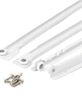 Heavy Duty Roller Drawer Slides Hella Smooth Telescopic Cabinet Runners Bottom Mount Steel Tracks with screws for installation