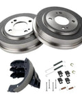 Rear Brake Shoes And Drums Hardware Kit For Honda Civic 1992-2008 Fits Perfectly Super Durable Setup Save Big Money On Full Repair Today Without Stress rear brake drums shoes hardware kit
