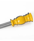 Premium Crown Molding Router Bit For Woodworking Pros With 12mm Or Half Inch Shank, yellow cutter for detailed moldings.