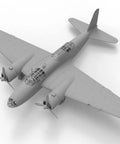 Ki 21 Ia Sally Japanese Heavy Bomber Model Kit Scale 1 To 72 showing a detailed top view of gray plastic model.