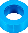 Heavy Duty Vitrified Bench Grinding Wheel Six Inch By One Inch With One One Quarter Arbor Thirty Six Grit Aluminum Oxide Coarse Profile, blue wheel detail.
