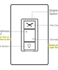 Diagram of Ceiling Fan Control And Dimmer Wall Switch 2 In 1 Light And Ceiling Fan Combo Single Pole No Wi Fi Neutral Wire Required Plug And Play