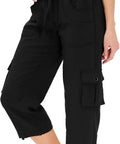Women's Hiking Cargo Shorts With Quick Dry Fabric Multiple Pockets And Zipper Closure Built For Boating And Camping Breathable Athletic Shorts For Women In Black XL The Go To Outdoor Trail Wear