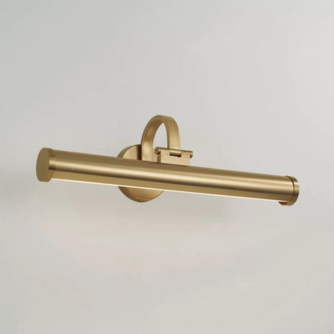 Capital Lighting 658211MA Morgan Wall Sconce Photo Light in matte brass, 19" H x 22" W, ideal for artwork display.