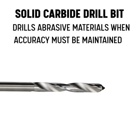 DMOD Series One Eighth Inch Solid Carbide Drill Bit Built For Tough, Abrasive Materials And High Temp Drilling