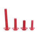 Sportbike Fairing Screw Kit 177Pcs Aluminum M5 Fasteners With Washers, assorted red screws with washers