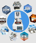 Straight Up Heavy Duty Metallographic Grinding And Polishing Machine With Smooth Variable Speed And 250Mm Prep Plate in laboratory setting.