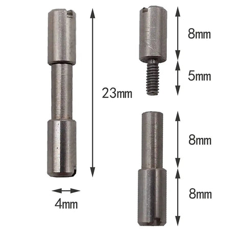 Stainless Steel Knife Handle Fastener Kit 10 Sets 23 mm Length 3 mm Shaft 4 mm Head EDC DIY Rivets And Screws Tactical Lock Fasteners
