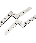 Two Rotating Medium Size Chicken Beak Hinges With Concealed Pivot For Cabinets And Wardrobes, Upgraded Soft Close Dampers