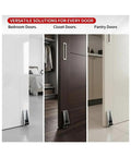 Heavy Duty 2 Pack Low Profile Anti Sag Gate Support Rollers With Sealed Ball Bearings for bedroom, closet, and pantry doors.