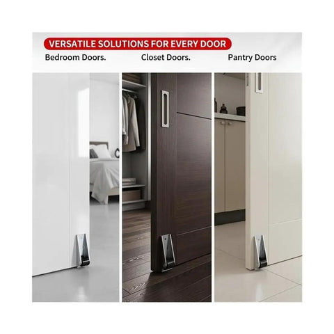 Heavy Duty 2 Pack Low Profile Anti Sag Gate Support Rollers With Sealed Ball Bearings for bedroom, closet, and pantry doors.