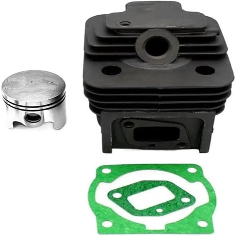 Get Your Yard Game Tight With This Premium 1E44F Cylinder Piston Ring Needle Roller Bearing Spacer Kit At 44mm For 2500 Lawn Mower Engines Fixing Internal Wear To Ensure Smooth Startup And Full Throttle Power So You Save Time On Repairs. 44mm engine piston and cylinder kit with green gasket