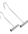 Heavy Duty T Handle Manhole Cover Hooks For Sewer And Septic Tanks Hella Tough Metal Lifters with metal construction.