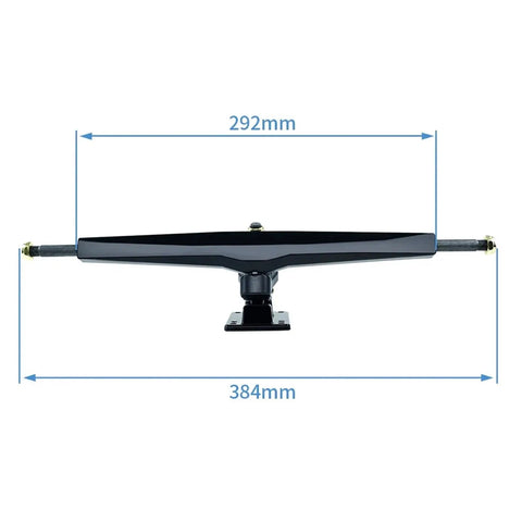 292mm wide 15.2 Inch Double Kingpin Trucks Kit For Electric Skateboard With Preinstalled Motor Mounts and Solid Frame