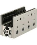 40 Series Long Single Mount Unibearing Assembly For 40-4040 Extrusion, 82.45mm Tall, 65.66mm Wide, 160mm Long, Includes UHMW Self Lubricating Pads, Screws And Shims, Rides On 40mm Side close-up