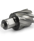 Heavy Duty HSS Annular Cutter With 1 5/16 Inch Hole Saw And 3/4 Weldon Shank Drill Bit close-up view of precision cutting edges.