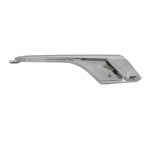 Right Side Front Bumper Fog Light Chrome Trim Molding For Tesla Model X 2016 2021 showing polished chrome finish side view.
