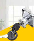 Heavy Duty Cam Lock For Furniture Drawers And Cabinets With Two Keys, Built Tough As Nails Zinc Alloy Security Latch For Home Office Storage