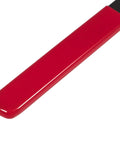 Camshaft pulley holding tool handle, red plastic with black shaft, angled side view