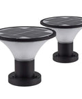 Outdoor Solar Post Cap Lights Two Pack For 4x4 And 6x6 Fence Posts Waterproof Deck Patio Lighting No Fuss Three Color Modes
