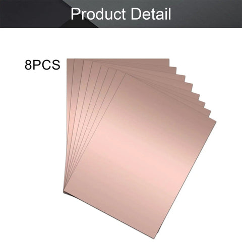 8 pieces Double Sided Copper Clad Laminate FR4 PCB Board 200mm By 150mm By 1.5mm for DIY Prototyping