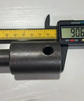 7/8 Inch Female To 3/4 Inch Male Earth Auger Adapter With Guide Pin For Power Drill Bits measured next to digital caliper