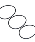 3 pieces of 5mm round rubber transmission belt pack of 10 for lite duty machinery and small motor setups quiet vibration dampening drive belt