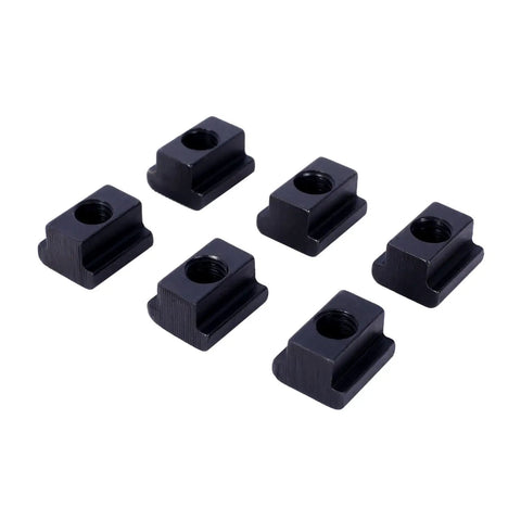 Tool steel clamp pieces from Go-To Heavy Duty Milling Machine Clamping Kit 58-Piece Tool Steel Clamp Set With T-Slot Cleaner