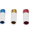Grab This Sweet 3PC Wheel Lug Nut Socket Set With Thin Walls For 17mm 19mm And 21mm Rims Made From Tough Heat Treated Steel That Protects Your Polished Wheels While Chipping Loose Nuts Like A Boss. 3-piece thin-wall lug nut sockets in 17mm, 19mm, and 21mm