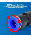 Get The Ultimate Quick Connect Pneumatic Fittings Kit With Push-in Connectors And Straight Fittings In 4mm, 6mm, 8mm, 10mm, And 12mm Sizes Perfect For Industrial Air Hose Projects That Need Reliable Seams Every Single Time. 360° rotating blue plastic pneumatic fitting