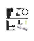 Plug And Play Rotary Shaft Kit for H2D H2C H2S 3D Printers Rotating Axis Accessory to Print Cylinders and Cylindrical Objects Gear Up Rotary Axis Upgrade for H2 Series, black metal parts
