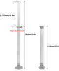 Telescopic Aluminum Table Leg with Anodized Frosted Finish, Adjustable 510-760mm, Foldable for RVs, Campers, Boats and Yachts