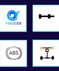 Collage of icons including brand logo, axel, ABS symbol, and wheel schema for Drop In Ready Front Wheel Bearing And Hub Assembly.