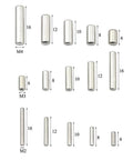 225 Piece Dowel Pin Set With 15 Kinds Of M2 M3 M4 304 Stainless Steel Round Straight Pins In A Storage Box Pro Grade Quality