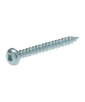 Top Shelf Square Drive Pan Head Sheet Metal Screws 6 X 1/2 Inch Self Tapping Fasteners with square drive head and bright zinc plating.