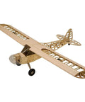 J-3 Cub Balsa Wood Model Airplane Kit With 46 Inch Wingspan Laser Cut DIY RC Plane Build For Adults Functional Landing Gear Realistic Cowl And Windscreen Included