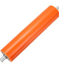 Top Tier Professional Heavy Duty 2.4 Inch Rubber Coated Conveyor Roller Designed For Kayak Loaders And Garage Workbenches Hella Tough Galvanized Steel Transfer Drum, orange roller.