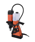 Rock Solid Magnetic Base Drill And Tapper With 1100 Watt Motor, 10 To 35 Mm Range, showing controls and motor features.