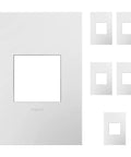 Gloss White 1 Gang Wall Plate With White On Black Backer Snap On Mount No Visible Screws Fits Standard Electrical Boxes Modern 6 Pack