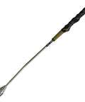 Right Handed Golf Tempo And Grip Trainer with adjustable weight settings for iron and wood swings, black and silver design.