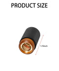 Three Pack Plasma Cutter Retaining Caps For 45PX 65 85 105 HRT MRT Torches, 220854 Direct Fit, black cap with measurement