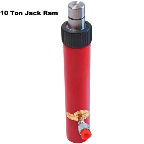 Red 10 ton jack ram from Beastly 10 Ton Hydraulic Porta Power Lift Kit With Ram Heavy Duty Floor Jack Pump For Car Auto Body