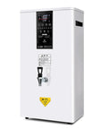 Straight Up Instant Hot Water Dispenser Tankless Electric Heater With Digital Display 2500W in white with black control panel.