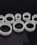 9 Pair Silicone Ear Plugs Flexible Thin Tunnels Double Flared Expander Ear Gauges Piercing Set For Stretched Lobes 6g To One Half Inch Soft