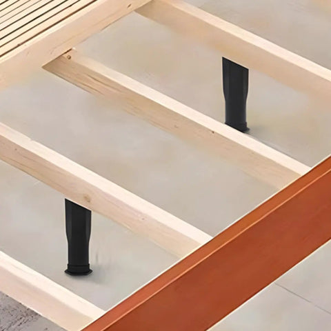 Heavy Duty Adjustable Furniture Legs 4 Pack for Dresser and Cabinet installed under wooden frame