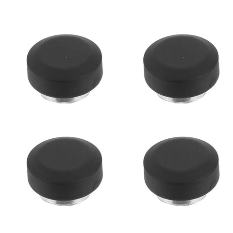 Four Pcs Copper Round Frameless Mirror Hanging Clips With Built Tough Zinc Alloy Brackets, top view