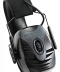 Impact Pro Electronic Earmuff With NRR 30 For Shooters Amplifies Ambient Noise Up To 4x, black color, side view