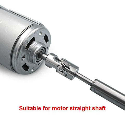 Heavy Duty Universal Joint Shaft Coupling 0.55in OD x 1.38in Length With 6mm To 8mm Bore And M4 Screws RC Model Motor Coupler 2 Pack Iron Electroplated Durable Torque Transfer For Hobby RC Builds, motor shaft