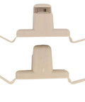 Pack Of 2 Beige Sun Visor Bracket Clips For BMW 323Ci 323i 325Ci 325i 325xi 328Ci 328i 330Ci 330i 330xi M3 1999-2006