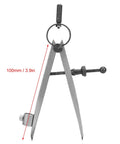 Reliable Smooth Operator Adjustable Rotating Craft Tool Wing Divider Line Scriber Drawing Compass with 100mm steel arms for precision layout.